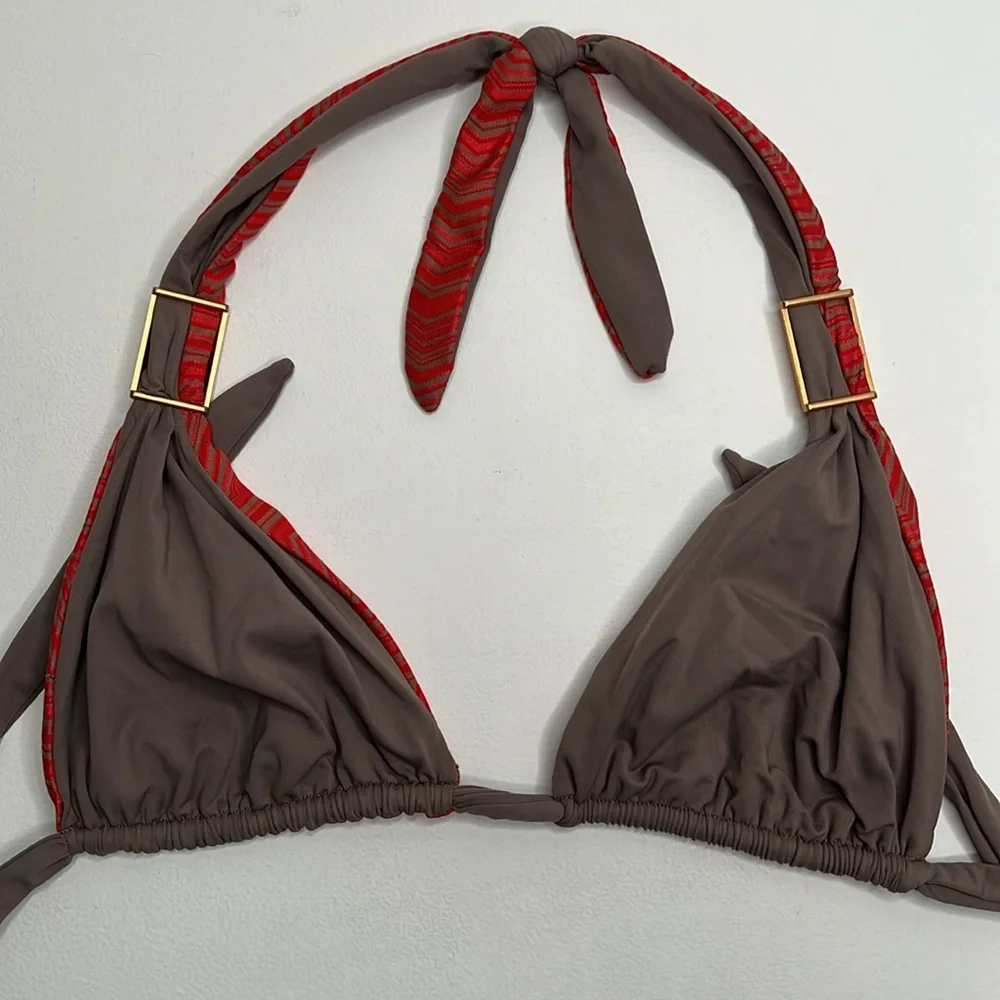 L*space Reversible Bikini with Gold hardware medium